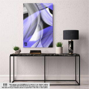 Impressão Em Tela lavanda Tendência da Lua de 18x24" Violet