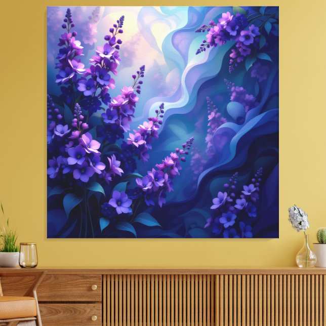 Impressão Em Tela   „Lavendelträume – Ruhe in Violett“   (Insitu(Sala de estar))
