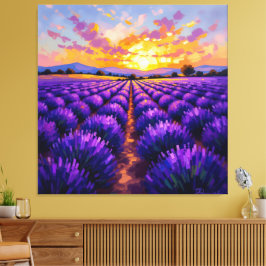 Impressão Em Tela   „Lavendelträume – Ruhe in Violett“  