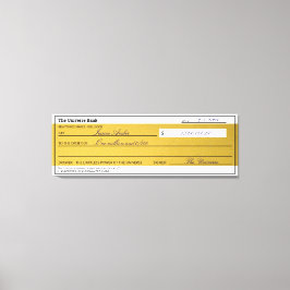 Impressão Em Tela Law of Attraction Elegant Gold Abundance Check