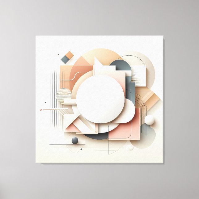 Impressão Em Tela Layered Dimensional Forms (Frente)