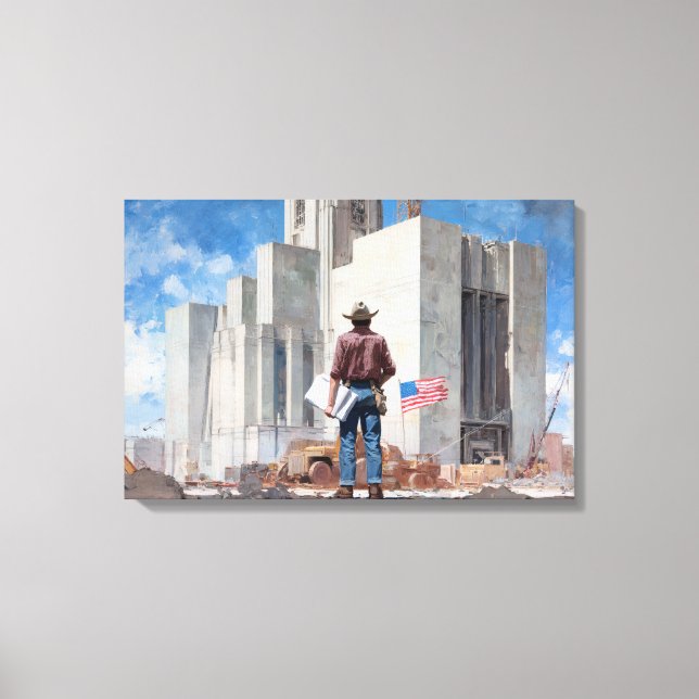 Impressão Em Tela Laying the Foundations  (Frente)