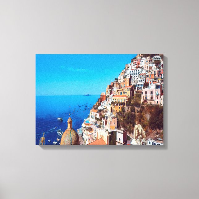 Impressão Em Tela ldp POSITANO - Costa Amalfi - Panorama (Frente)