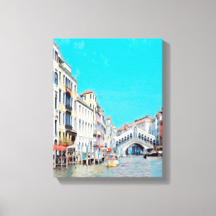 Impressão Em Tela ldp VENICE - Grande Canal - Praia de Rialto -