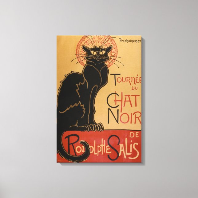 Impressão Em Tela Le Chat Noir Original (Frente)