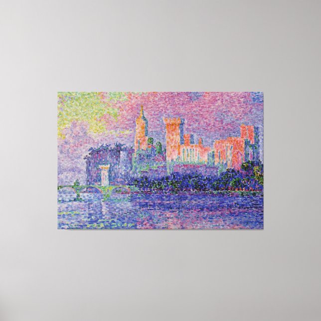 Impressão Em Tela Le Château des Papes, de Sigac (Frente)