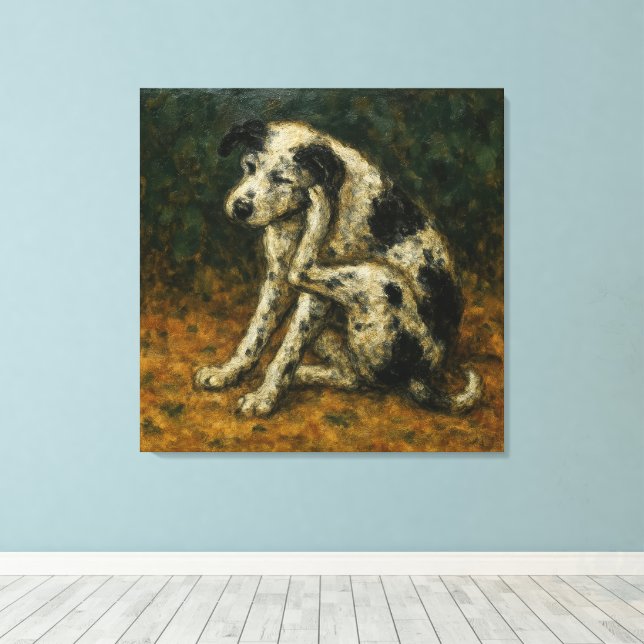 Impressão Em Tela Le Chien Errant, Ao Estilo De Bonnard (Insitu(piso de madeira))