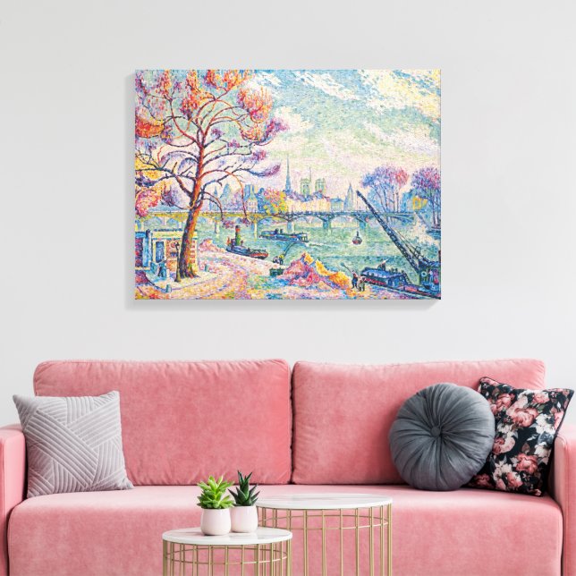 Impressão Em Tela Le Pont Des Arts Paris | Paul Signac | (Insitu(Sala de estar))