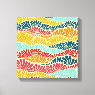 Impressão Em Tela Leafy Mosaic