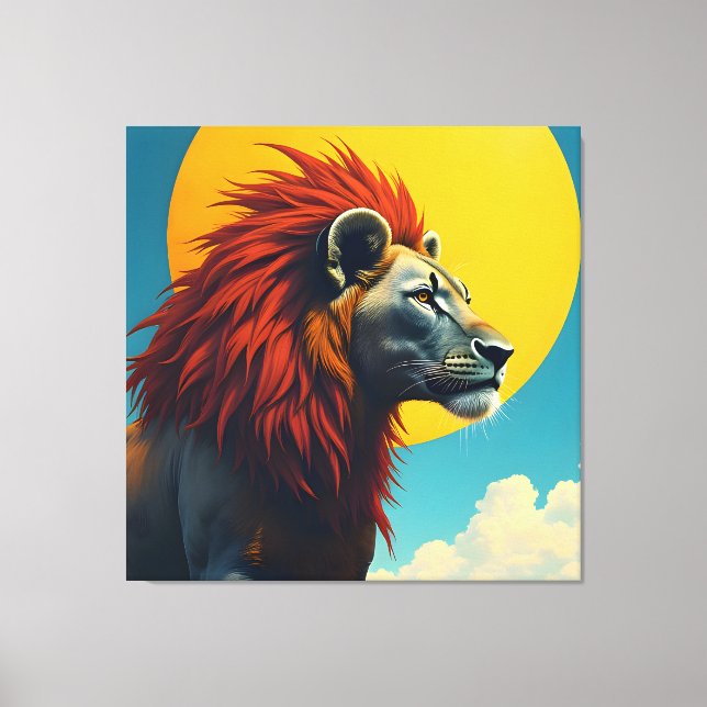 Impressão Em Tela Leão1 (Frente)