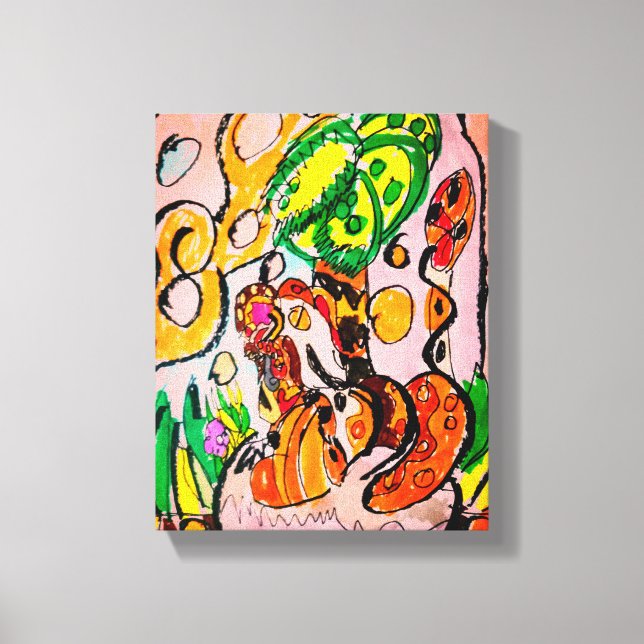 Impressão Em Tela Leão apenas relaxa (Frente)