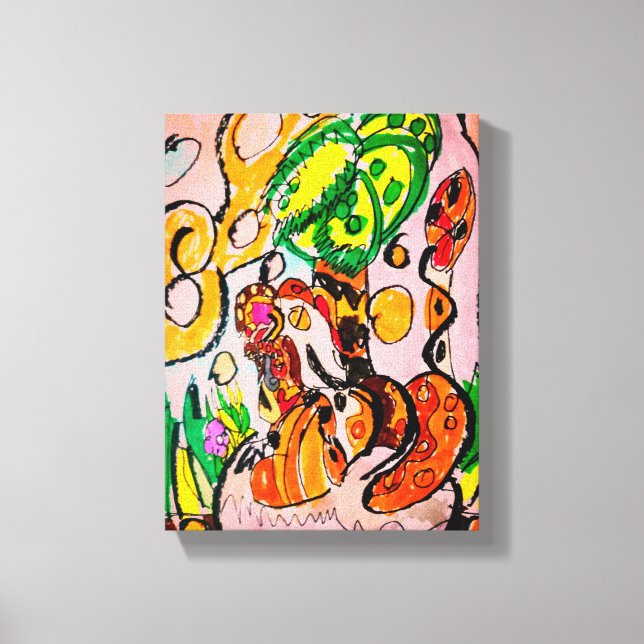 Impressão Em Tela Leão apenas relaxa (Frente)