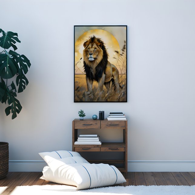 Impressão Em Tela Leão Majestoso (Majestic Lion Canvas Print)
