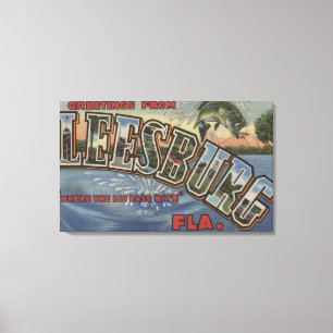 Impressão Em Tela Leesburg, Florida - grandes cenas da letra