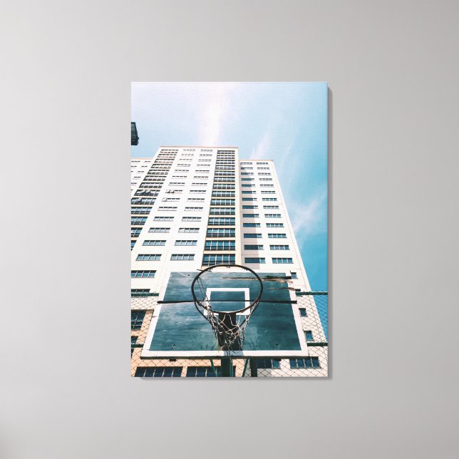 Impressão Em Tela Legal Hoop de Basquete (Frente)