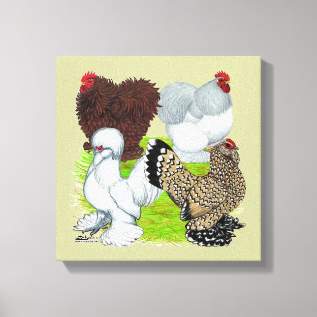 Impressão Em Tela Legenda de Bantams Feather (Frente)