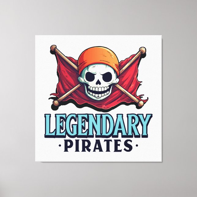 Impressão Em Tela Legendário Piratas (Frente)