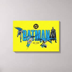 Impressão Em Tela Legendas do Batman para Sempre Gráfico