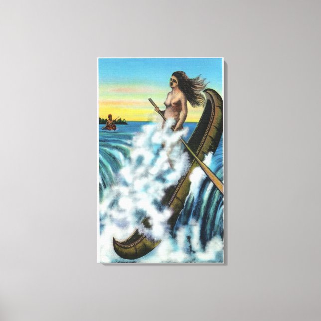 Impressão Em Tela Lei da Lenda da Canoa Branca (Frente)