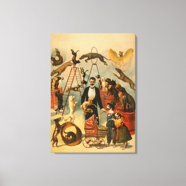 Impressão Em Tela Lei de Cachorros Treinados Poster (Frente)