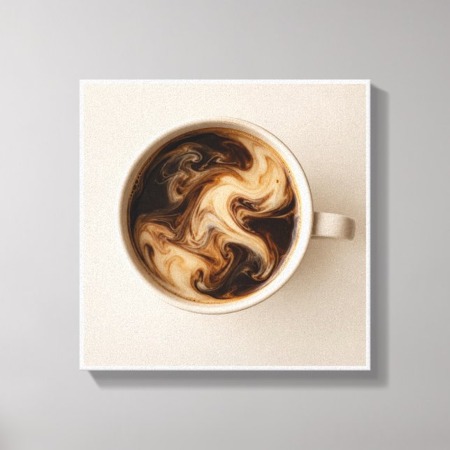Impressão Em Tela Leite com Café (Frente)