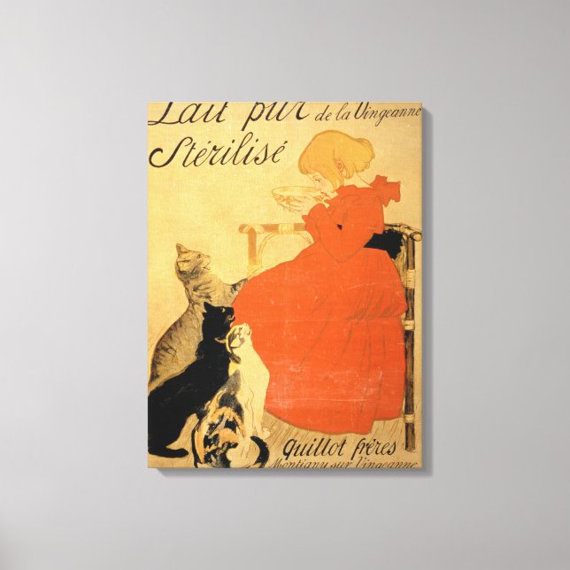 Impressão Em Tela Leite puro esterilizado de La Vingeanne, 1894 (co (Frente)