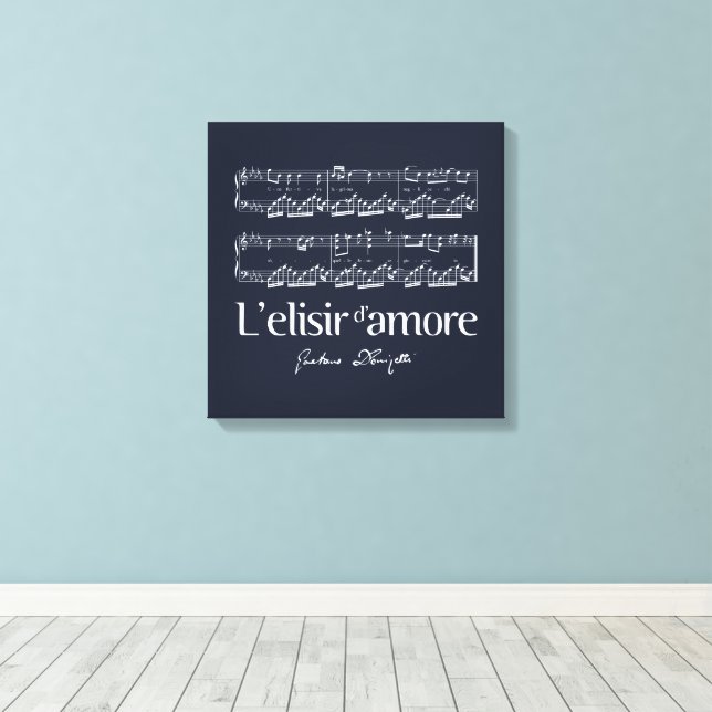 Impressão Em Tela L'elisir d'amore 2 (Insitu(piso de madeira))