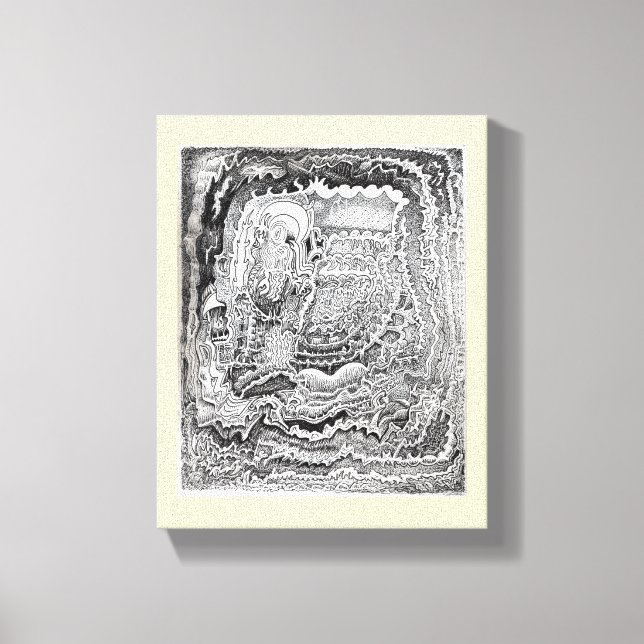 Impressão Em Tela Lembrete do Cérebro Antigo (Frente)