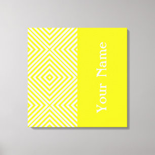 Impressão Em Tela Lemon Diamond Chevron com nome @ Emporiomoffa