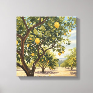 Impressão Em Tela Lemon Groves