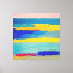 Impressão Em Tela "Lemonade Lullaby" Abstrato Art