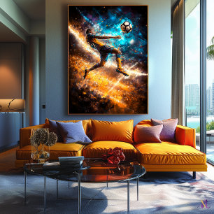 Impressão Em Tela Lenda de Bicicleta - Arte Esportiva Dinâmica - Fut