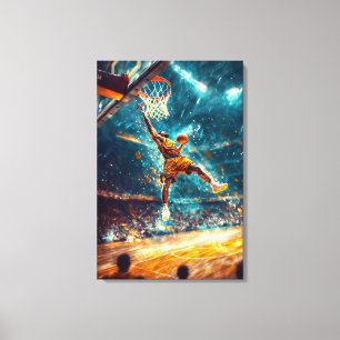Impressão Em Tela Lenda de Slam Dunk - Arte Esportiva Dinâmica - Bas