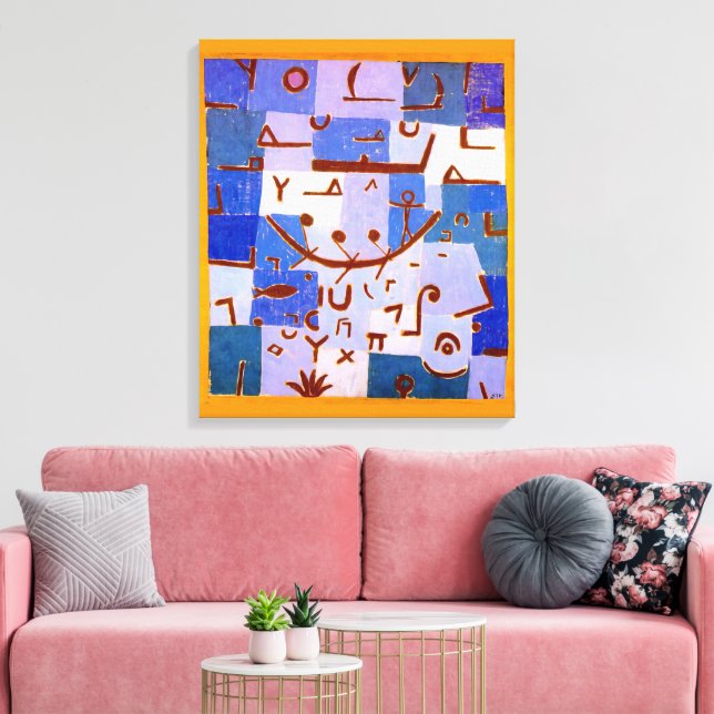 Impressão Em Tela Lenda do Nilo | Paul Klee | (Insitu(Sala de estar))