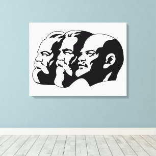 Impressão Em Tela Lenin, Marx, Engels, União Soviética, Comunismo