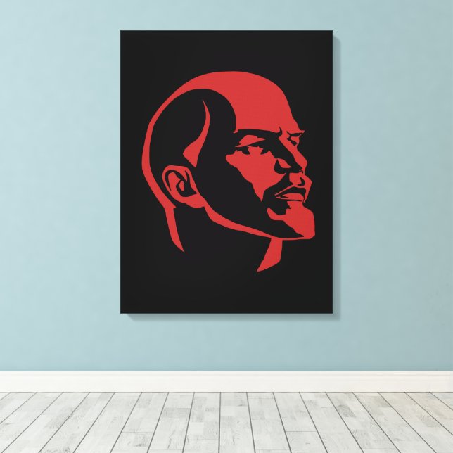 Impressão Em Tela Lenin, URSS, CCCP, União Soviética, Comunismo (Insitu(piso de madeira))