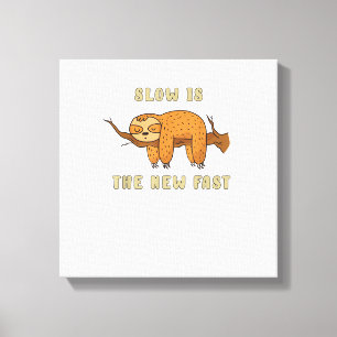 Impressão Em Tela Lento é o novo rápido - camiseta relaxada e engraç