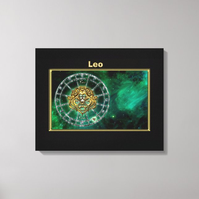 Impressão Em Tela Leo Zodiac Astrology design (Frente)