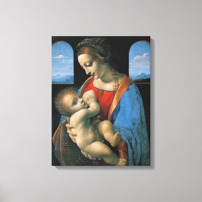 Impressão Em Tela Leonardo da Vinci Madonna Litta (Frente)