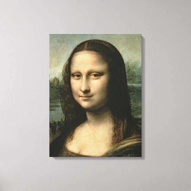 Impressão Em Tela Leonardo Vinci | Mona Lisa, c.1503-6 (Frente)