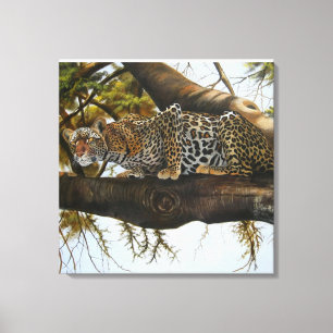 Impressão Em Tela Leopardo pronto para soltar tela de pintura de óle