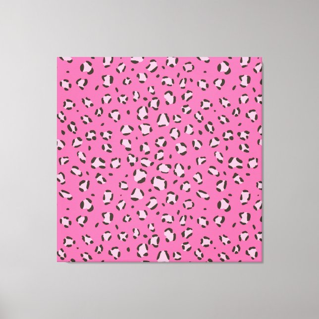 Impressão Em Tela Leopardo rosa/Padrão Chita (padrão animal) (Frente)