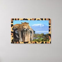 Leopardo Wood Lounge Wall Art