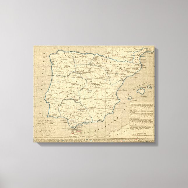 Impressão Em Tela L'Espagne 585 a 756 (Frente)