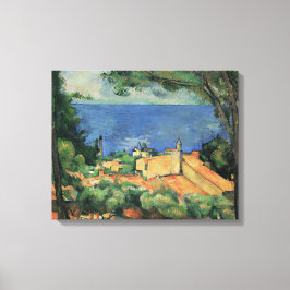 Impressão Em Tela L'Estaque Com Telhados Vermelhos - Paul Cezanne -