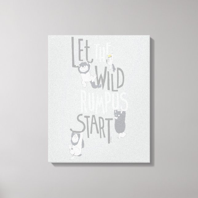 Impressão Em Tela Let the Wild Rumpus Start (Frente)