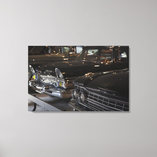 Impressão Em Tela Letônia, Riga, Museu de Motores de Riga, carros do (Frente)