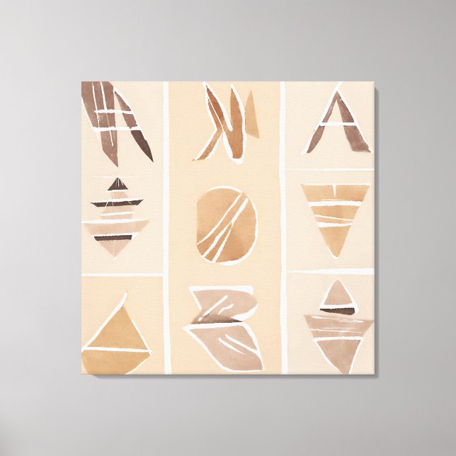 Impressão Em Tela Letra Boho Rock Estilo de arte Botânica Moderno (Frente)