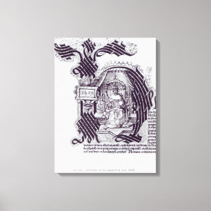 Impressão Em Tela Letra inicial de uma carta patente