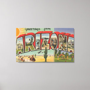 Impressão Em Tela Letra ScenesArizona de ArizonaThe SunLarge